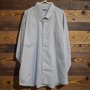 Royal Classic Mens Dress Shirt Light Blue Long Sleeve XL